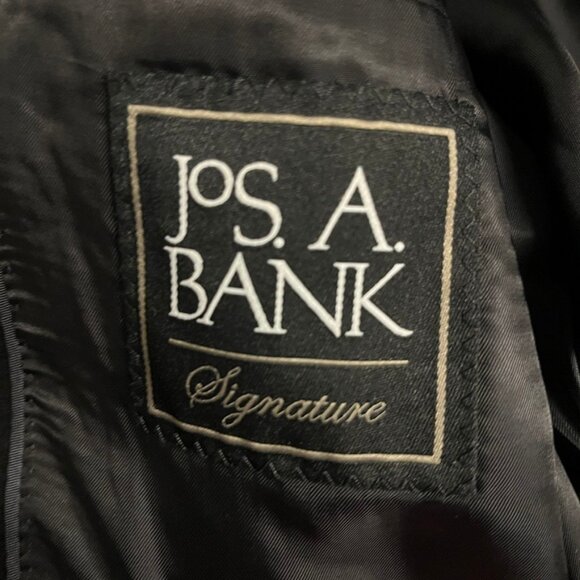 Jos A Bank Signature Mens Black 100% Cashmere Blazer Sport Coat 44L - Picture 8 of 8